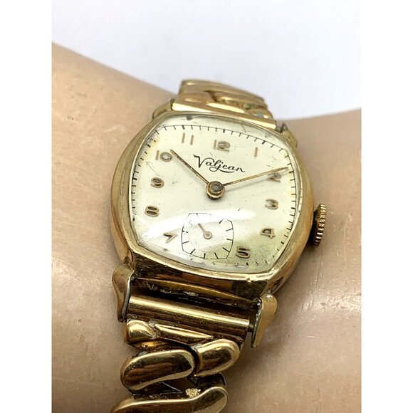 Clifford Valjean Men's Watch Vintage Swiss Hand Wind Gold 27mm FOR REPAIR PARTS - Picture 5 of 13